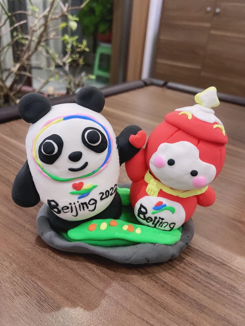 冬奥会吉祥物(手工彩泥粘土diy) 耗时一个多小时,终于完成了73 喜欢