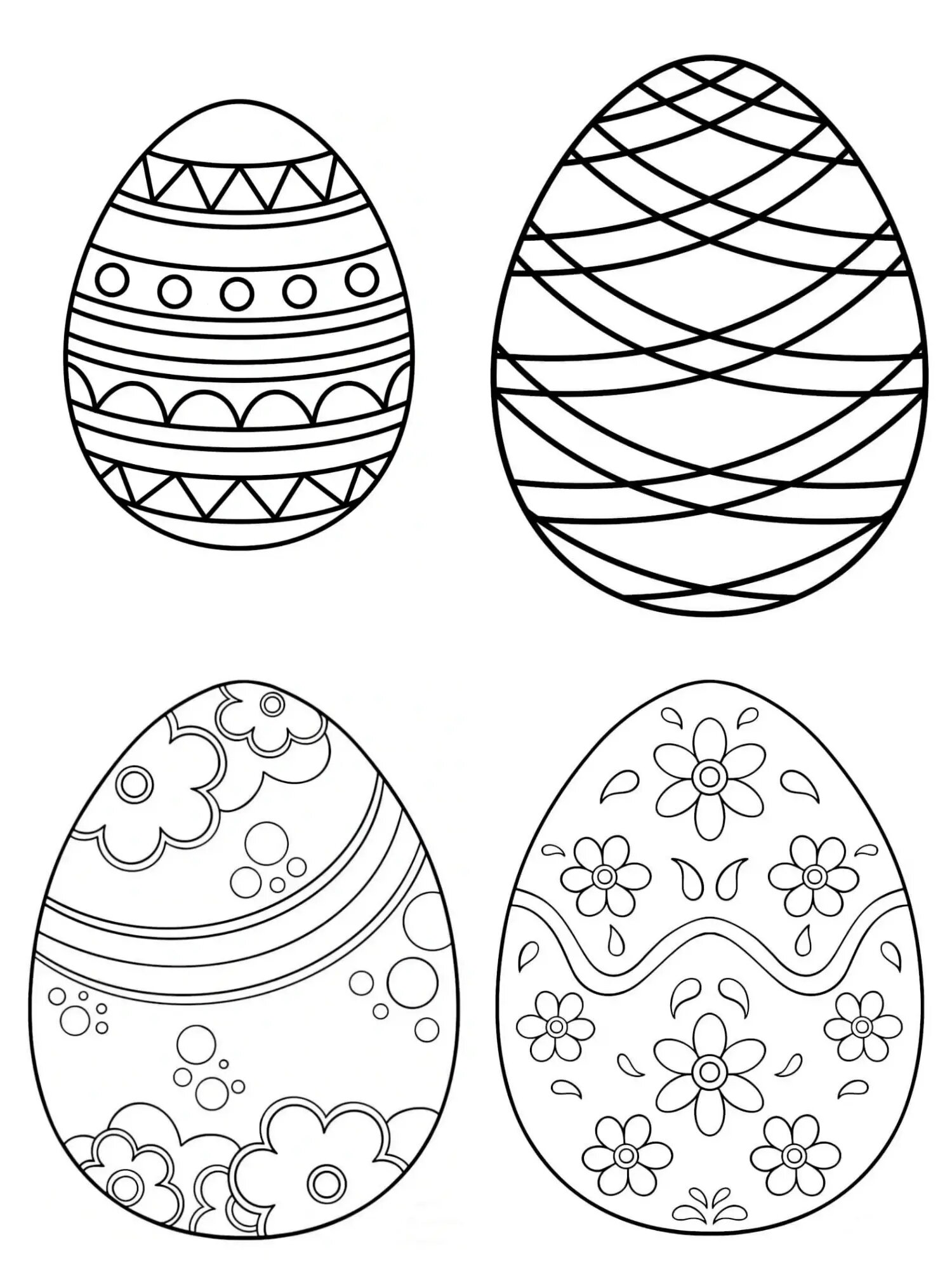 《涂色鸡蛋》素材打印 今日分享: 有单个素材图片,可打印素材资源