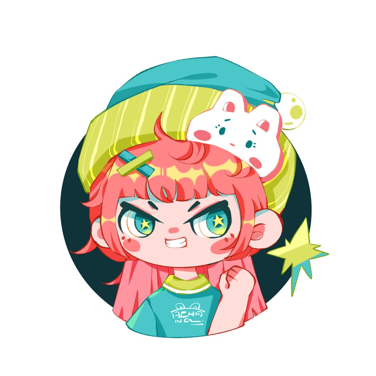 头像4057815萌趣儿童插画女生可爱头像9499 平涂超快乐没有之