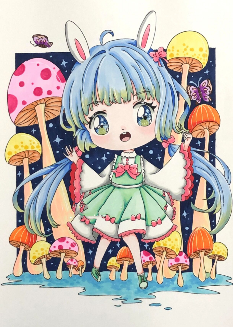 q版动漫绘画|人气总和 总结发布一下最近的成果.