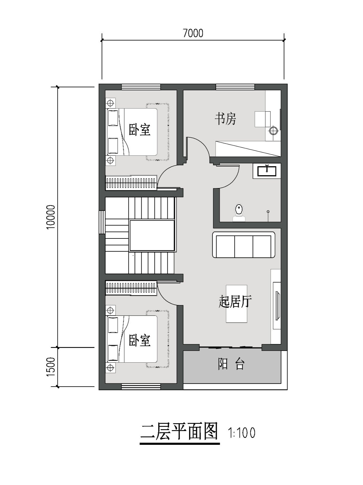 6米x10米自建房图纸图片