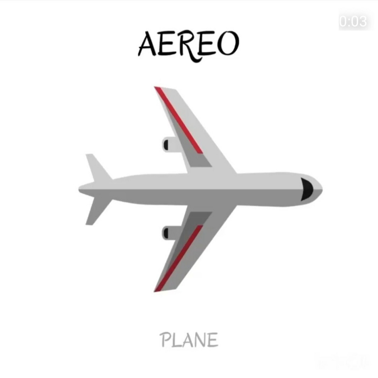 每日1单词‖意大利语 今日份单词 aereo飞机 阳性单数laereo 阳性