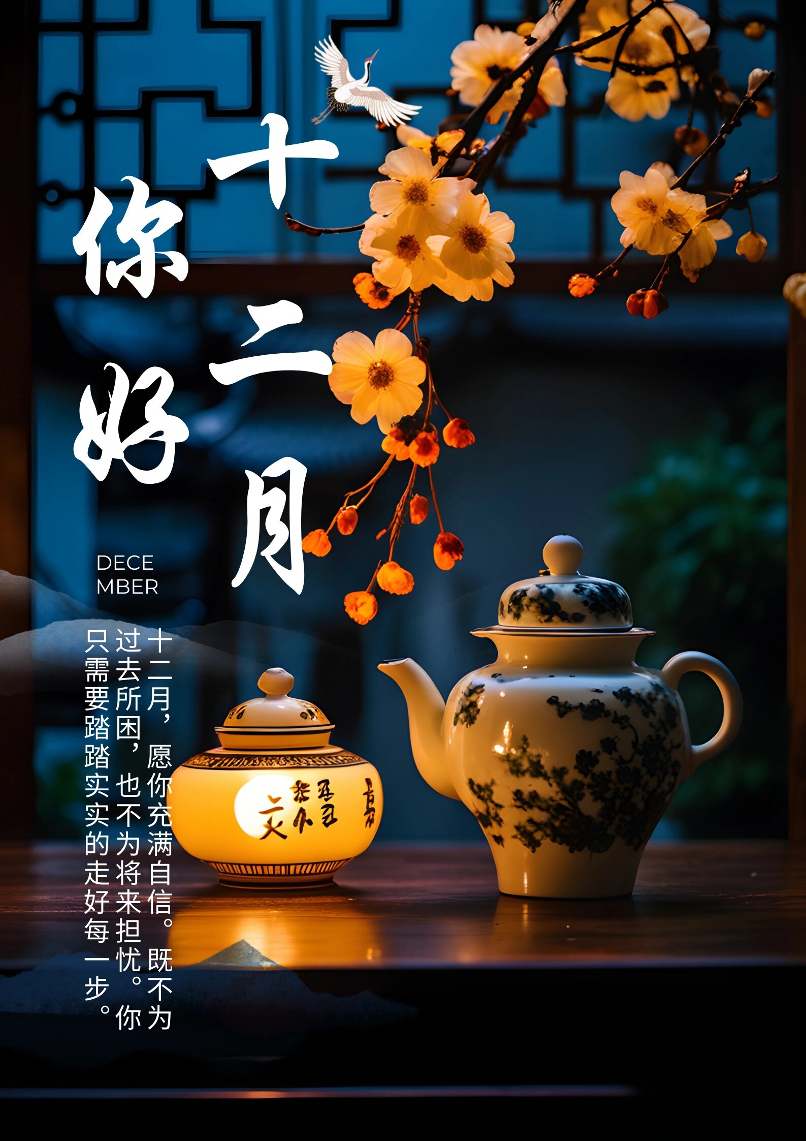 12月你好图片配图,最新12月图文祝福词