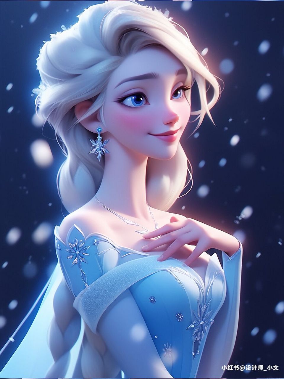 艾莎#0202#冰雪奇缘蛋糕#0202#出门过夏天#0202#壁纸