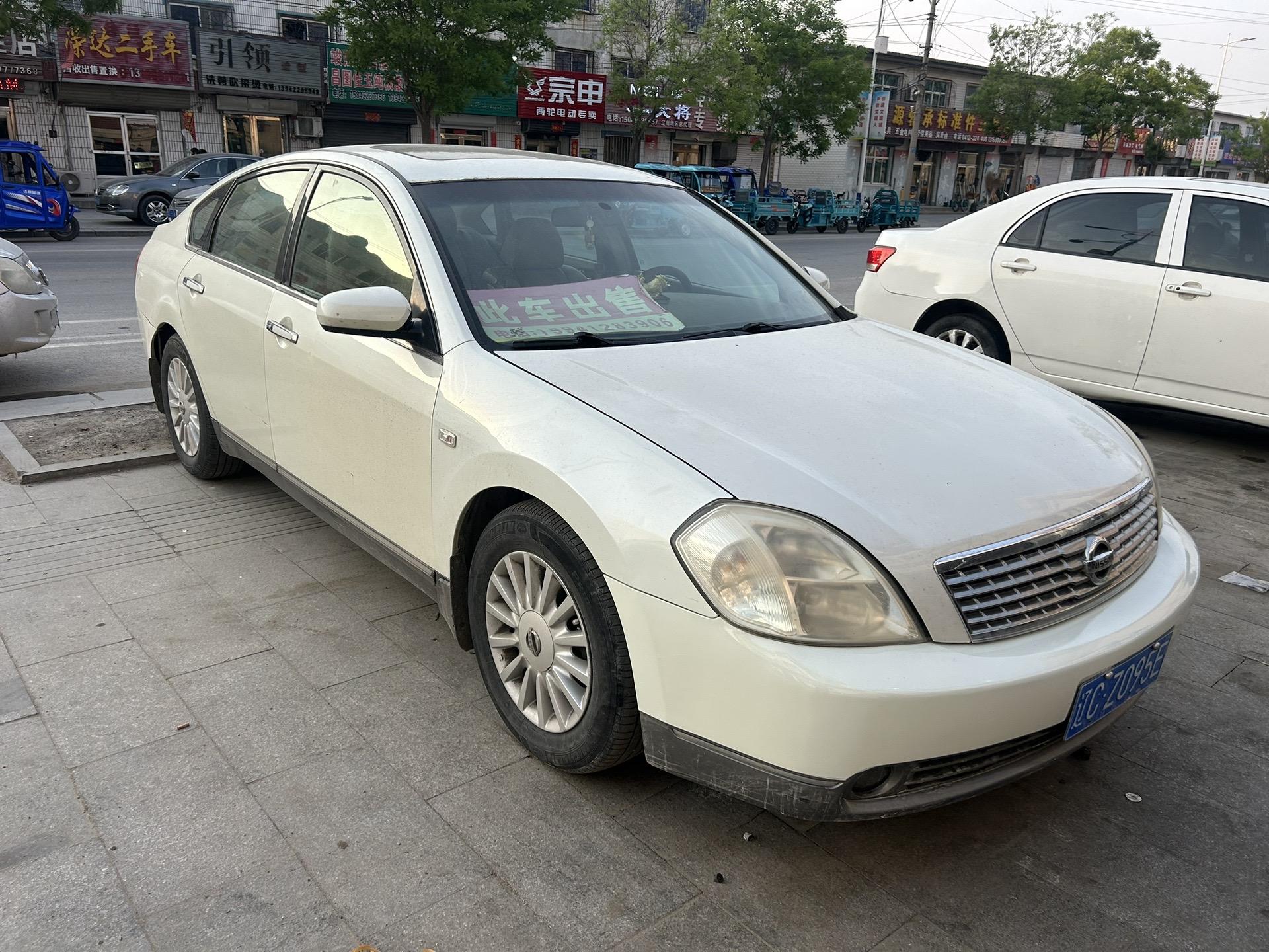 新到05尼桑天籁,自动2.3,检车保险25年,车框发变好,几千块,必须过户