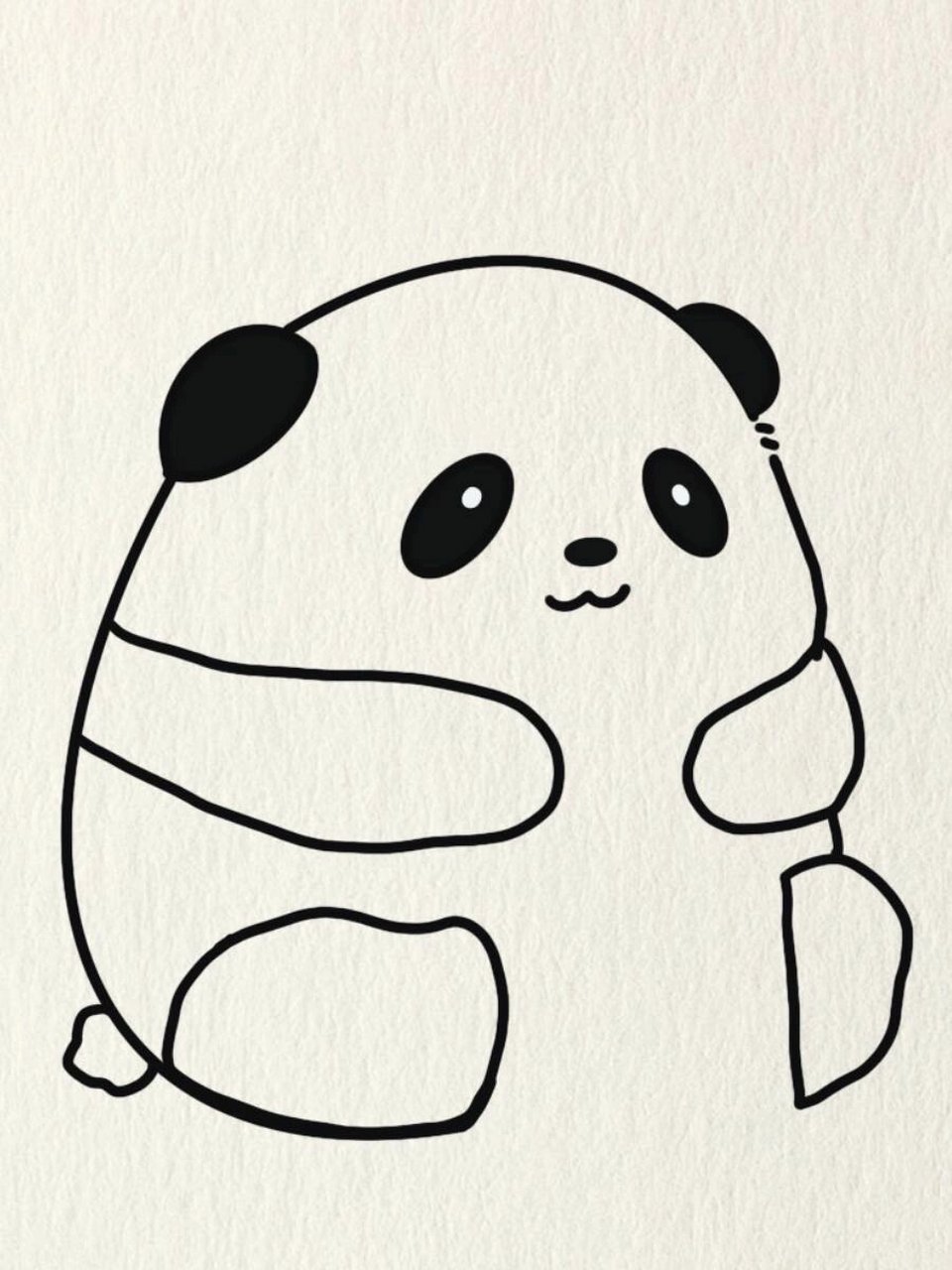 大熊猫的简笔画复杂图片