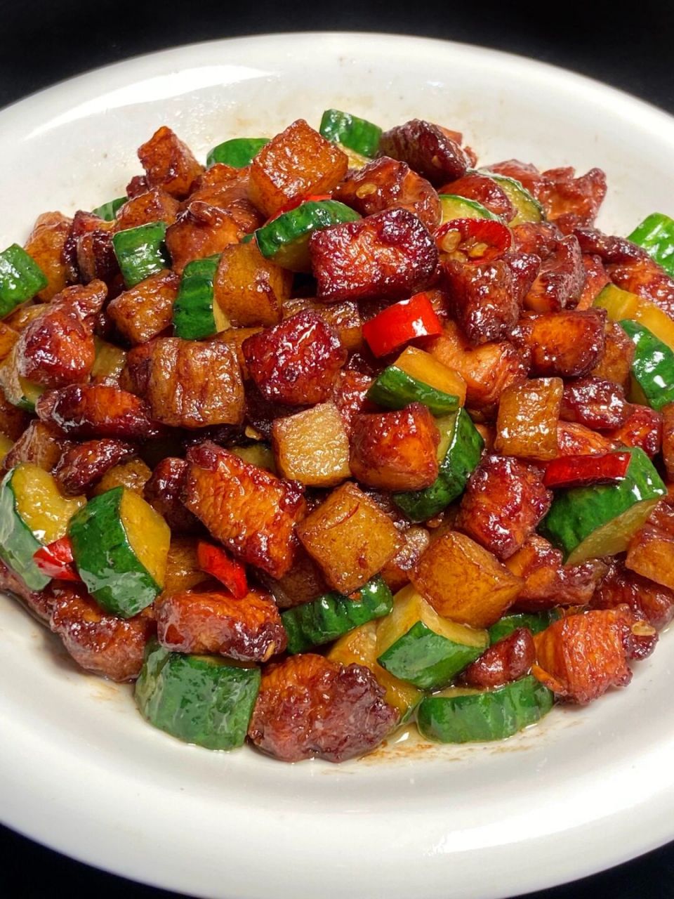 连吃3天都不觉得腻的超下饭的炒三丁,记得多煮点米饭噢～这样做的鸡胸