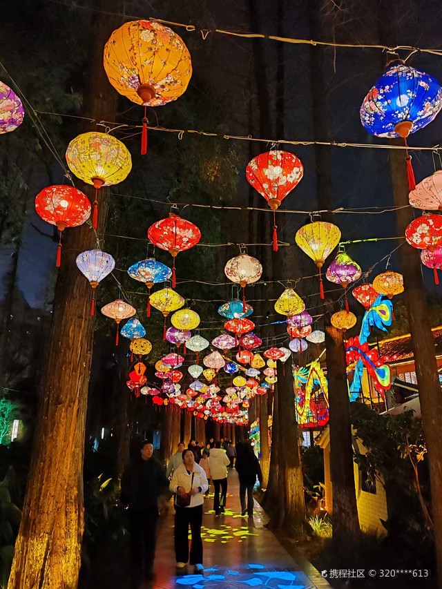 成都市人民公园夜景