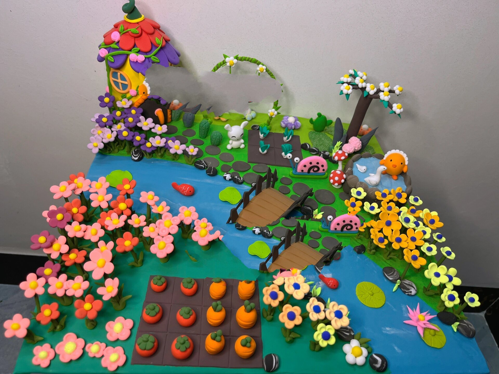 小花园系列粘土作品