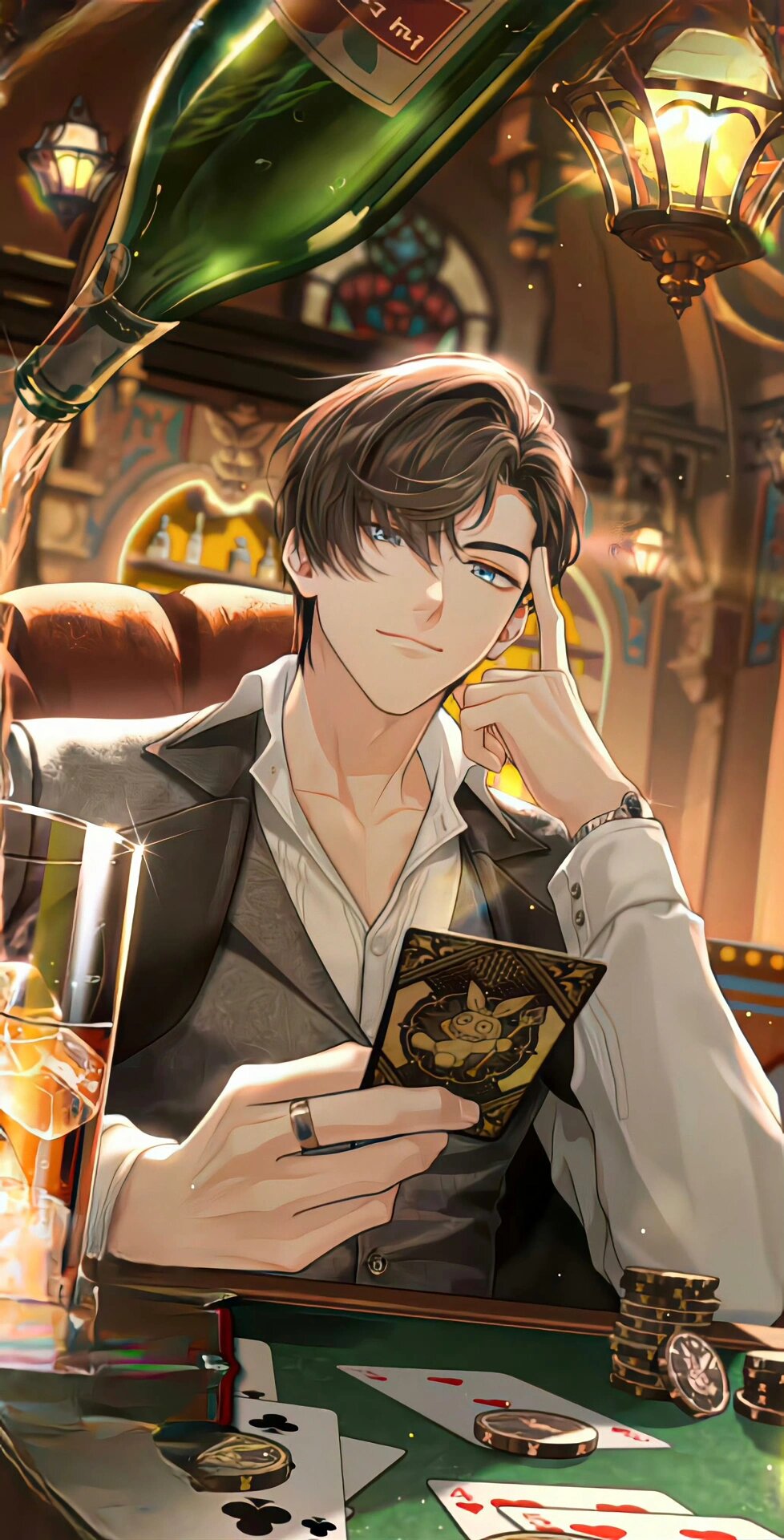 冷脸斜睨 左然的绝对领域 未定很巧妙地在最近两张卡面中开始呈现之前