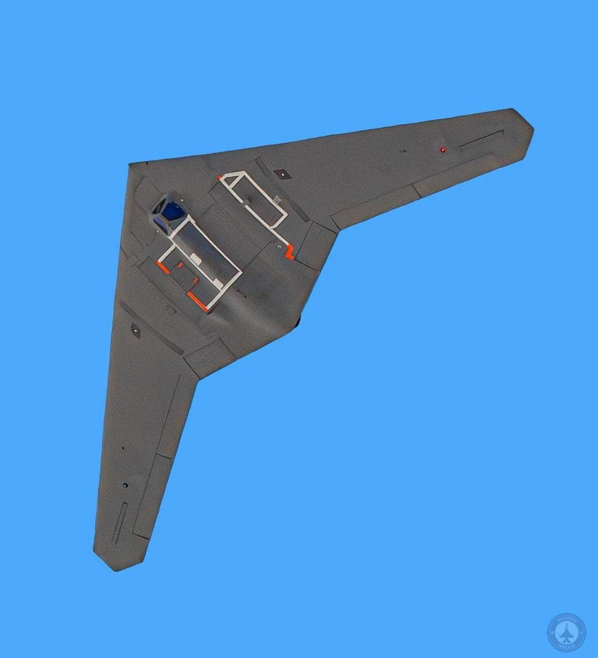 "哨兵"rq-170隐形无人机,光学窗口细节明显.