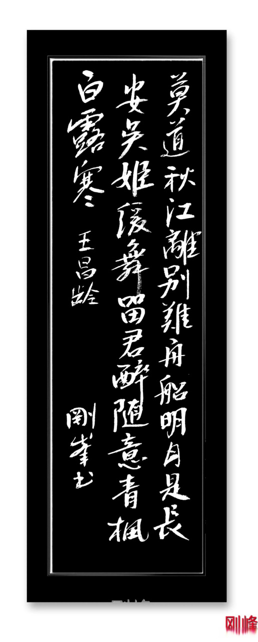 书写王昌龄送别诗并释义 莫道秋江离别难,舟船明日是长安.