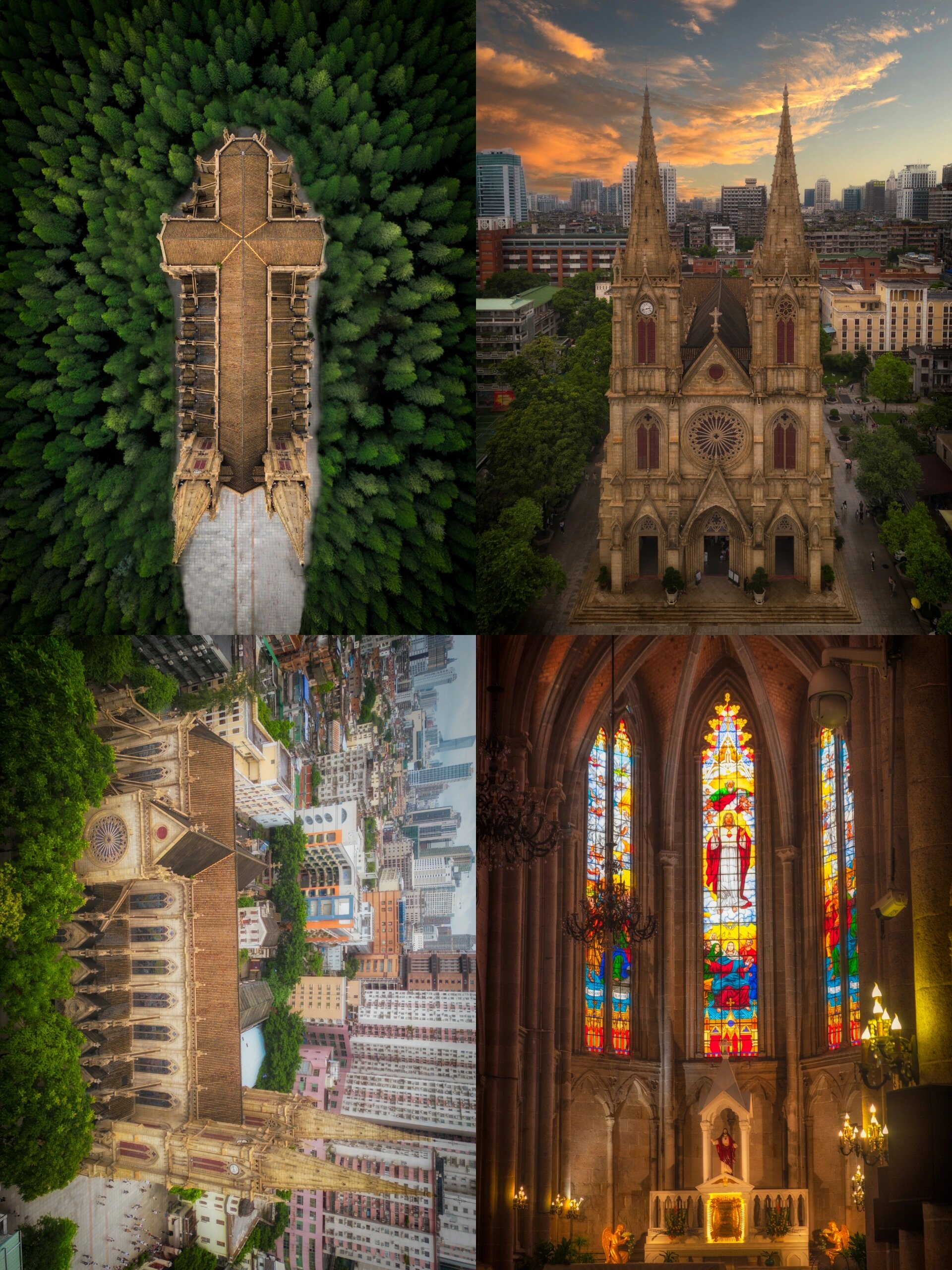 也是全球四座全石结构哥特式教堂建筑之一(另外三座是巴黎圣母院