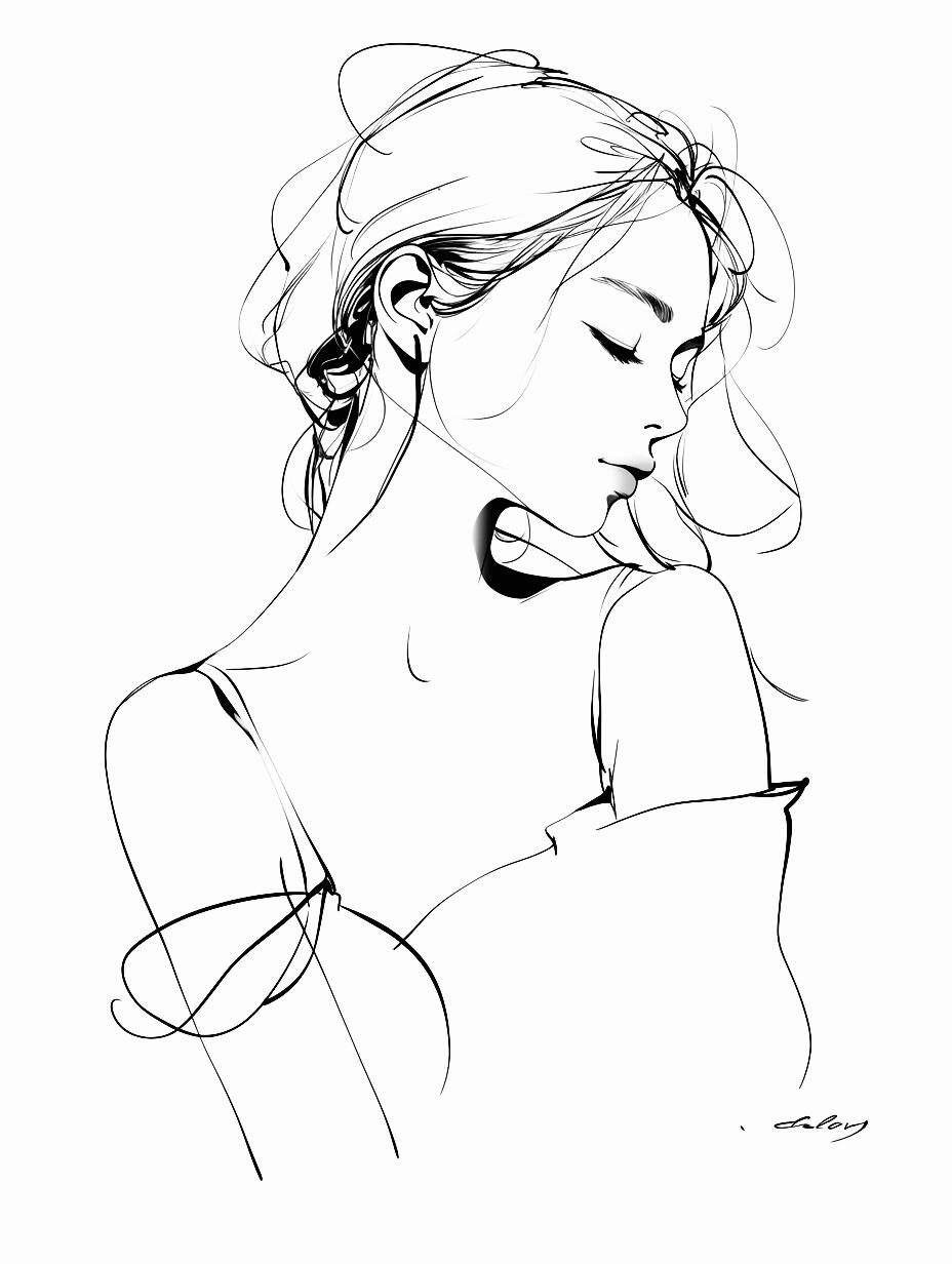 优美的线条·迷人的女孩