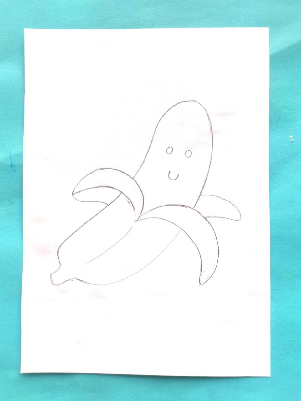 像香蕉的鱼儿简笔画图片