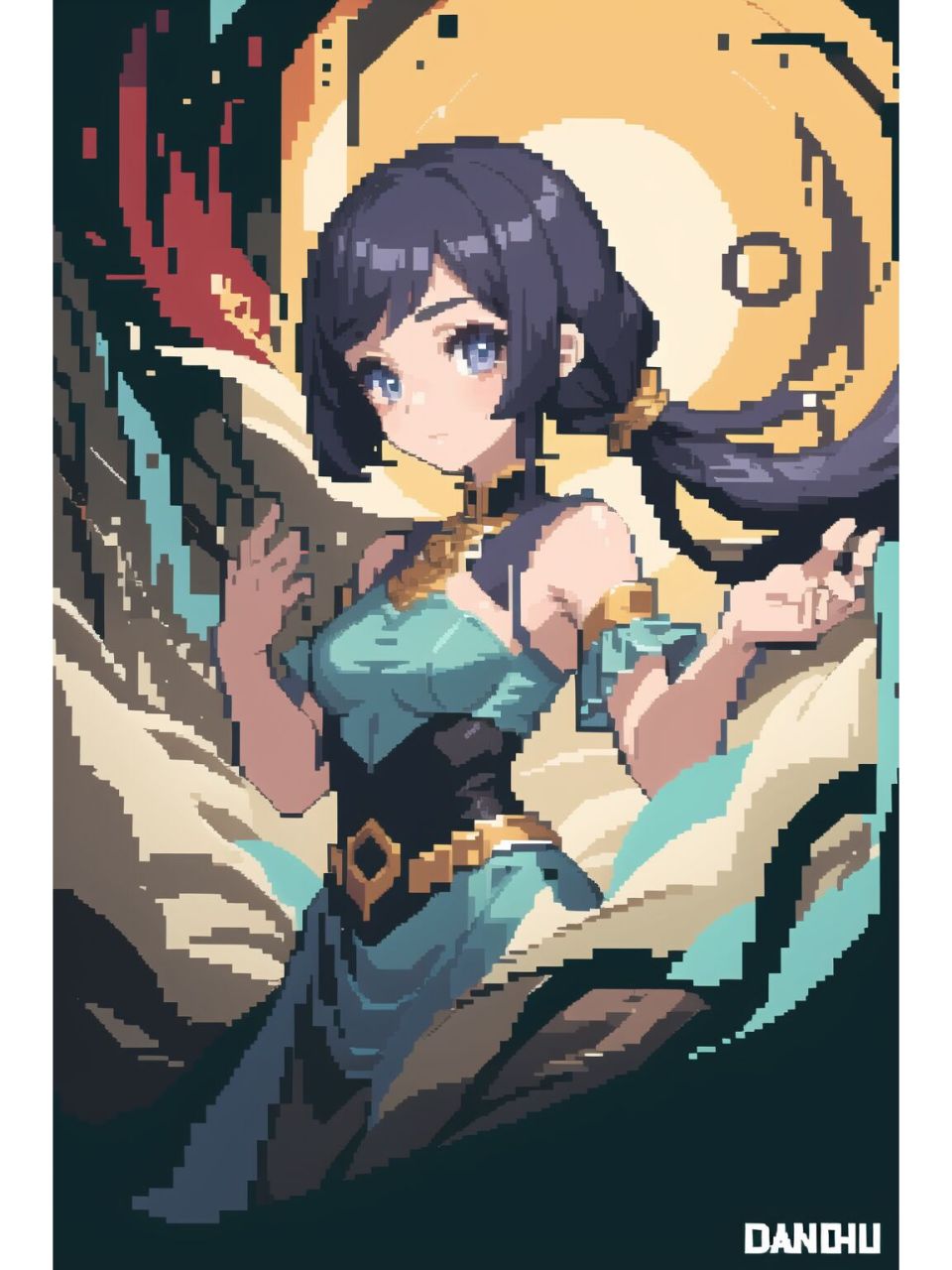 stable diffusion|像素风格-人物特辑② 模型:cetusmix_codaedition