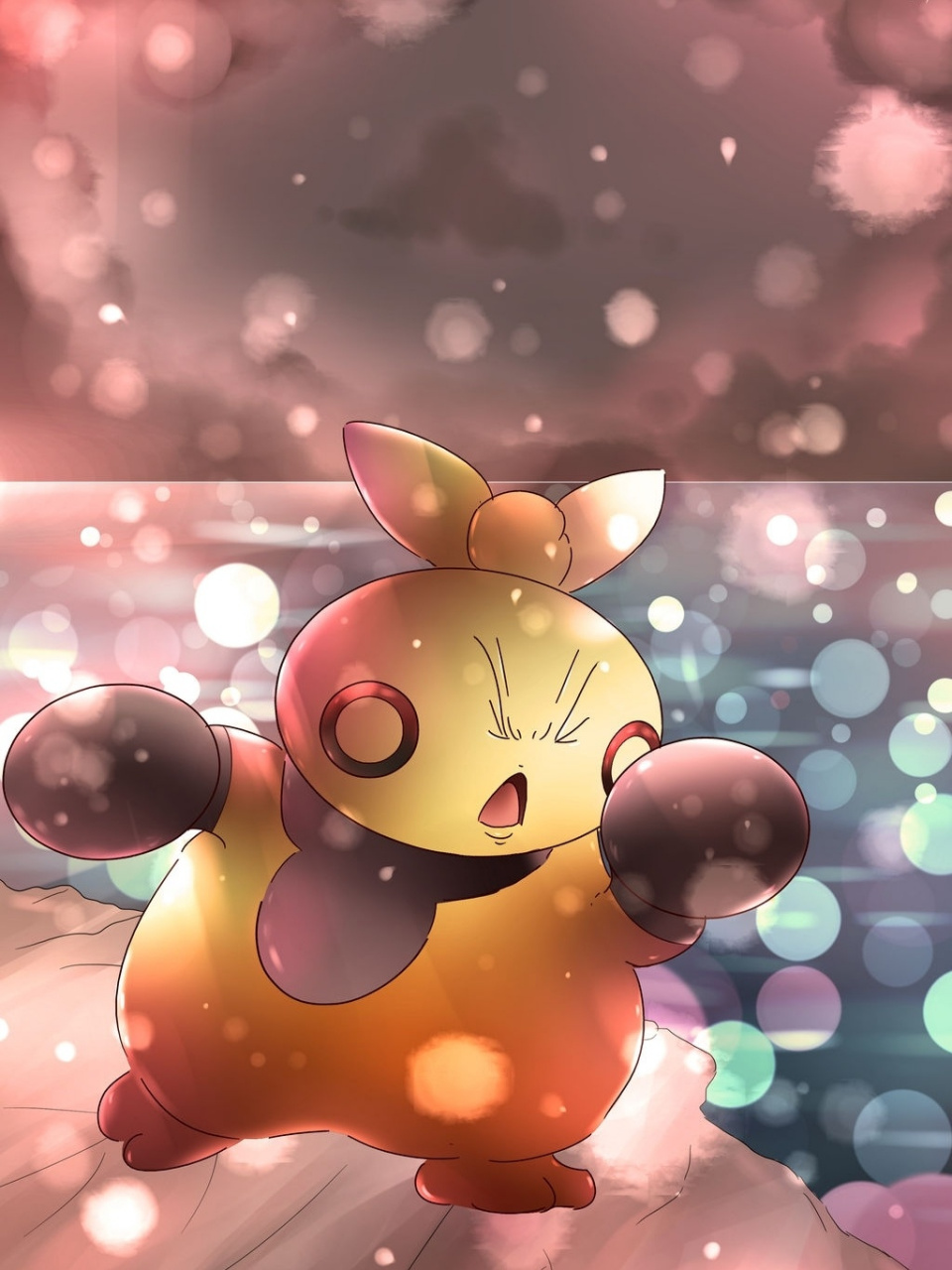 宝可梦|007每天一张手机壁纸:慕下力士 这个憨憨很喜欢锻炼身体[庆祝]