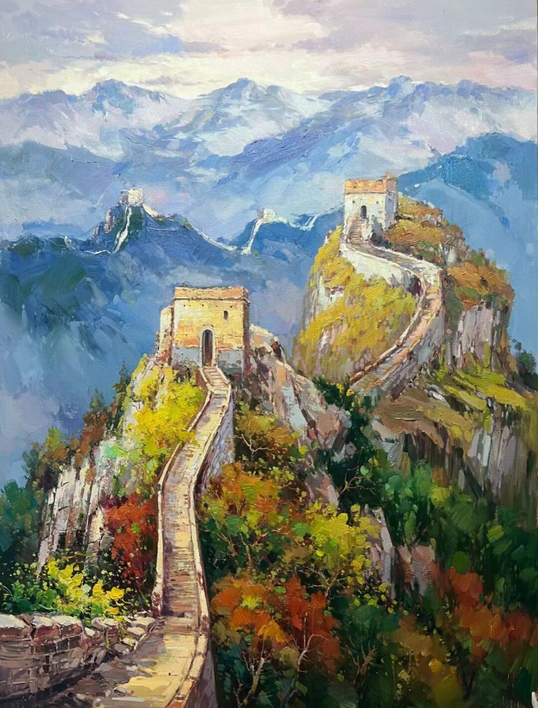 长城油画