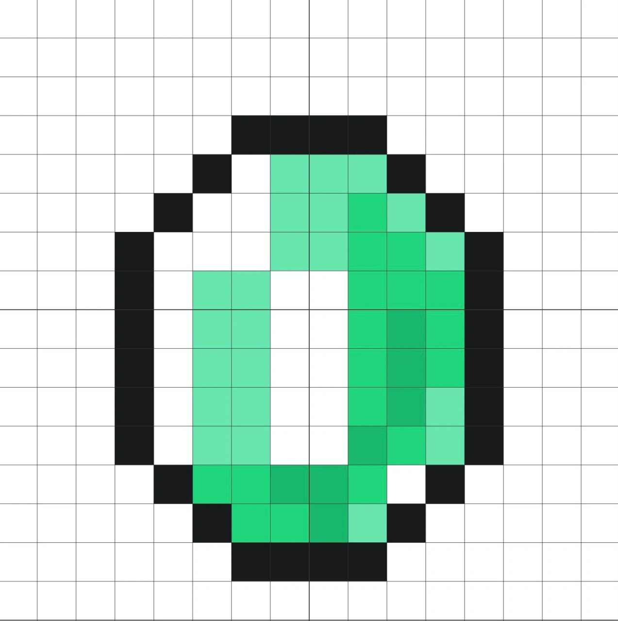 我的世界绿宝石像素画(4)