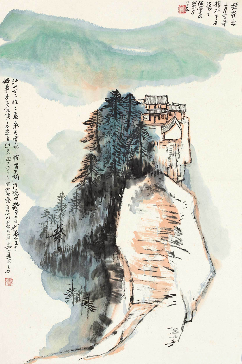 画家何海霞笔下的华山美景