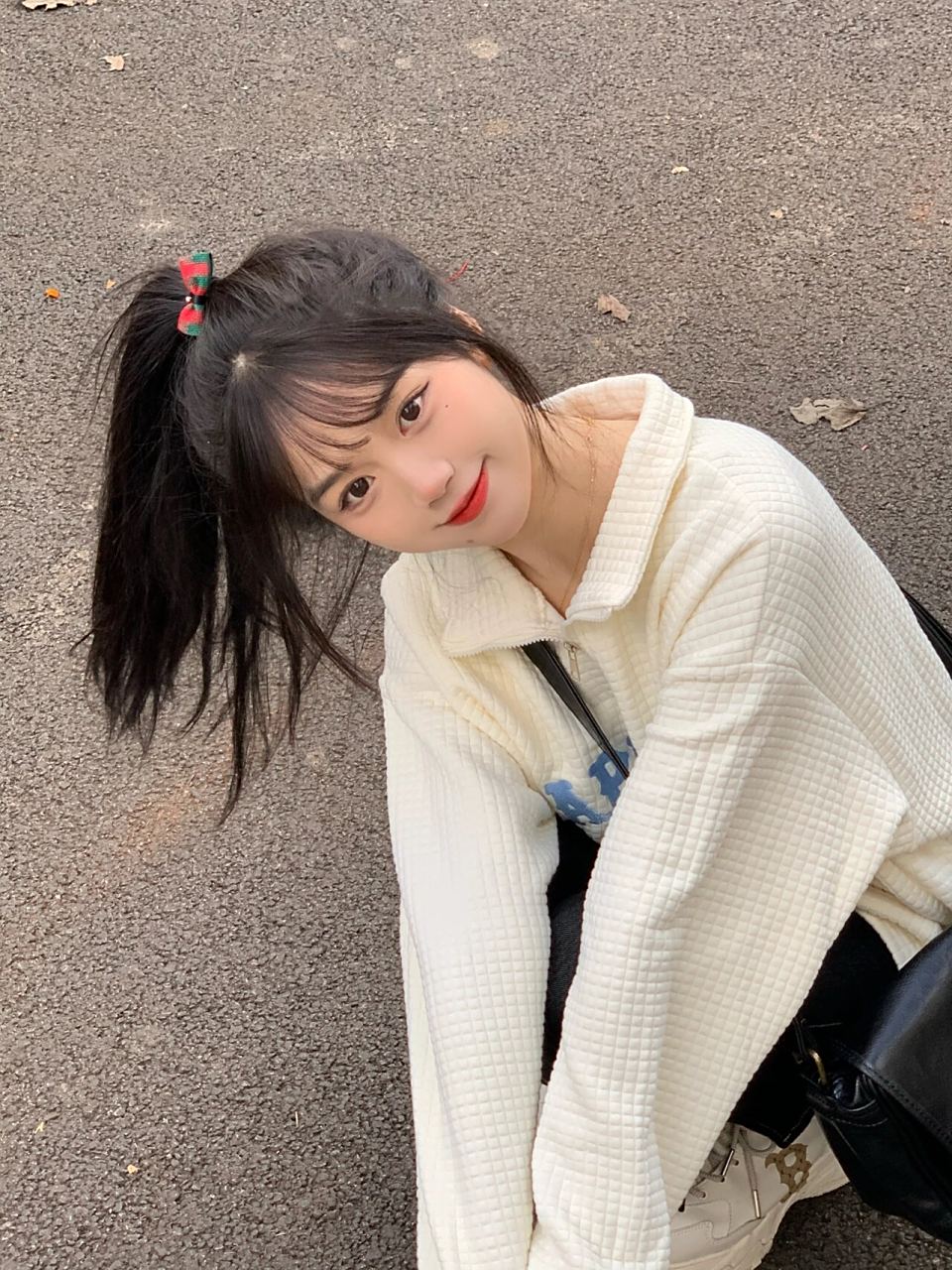 黑长直|元气少女高马尾 高马尾永远是最青春的发型 今天就是高中生