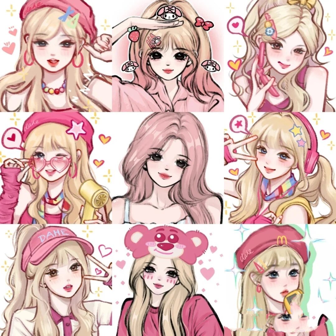 可爱的芭比头像