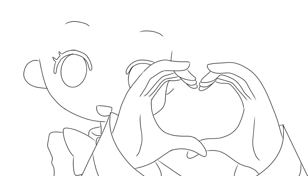 千韩变身模板1 #小花仙# #描改# #模板# 千韩的这个旋转感觉好难截