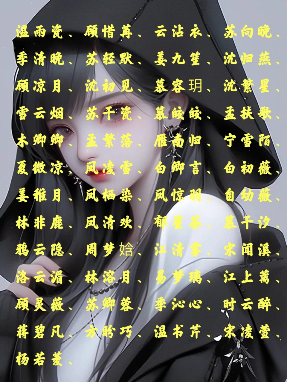 200个"女主名字" 高级好听 小说写作   	    笔记灵感分享 说点什么吧