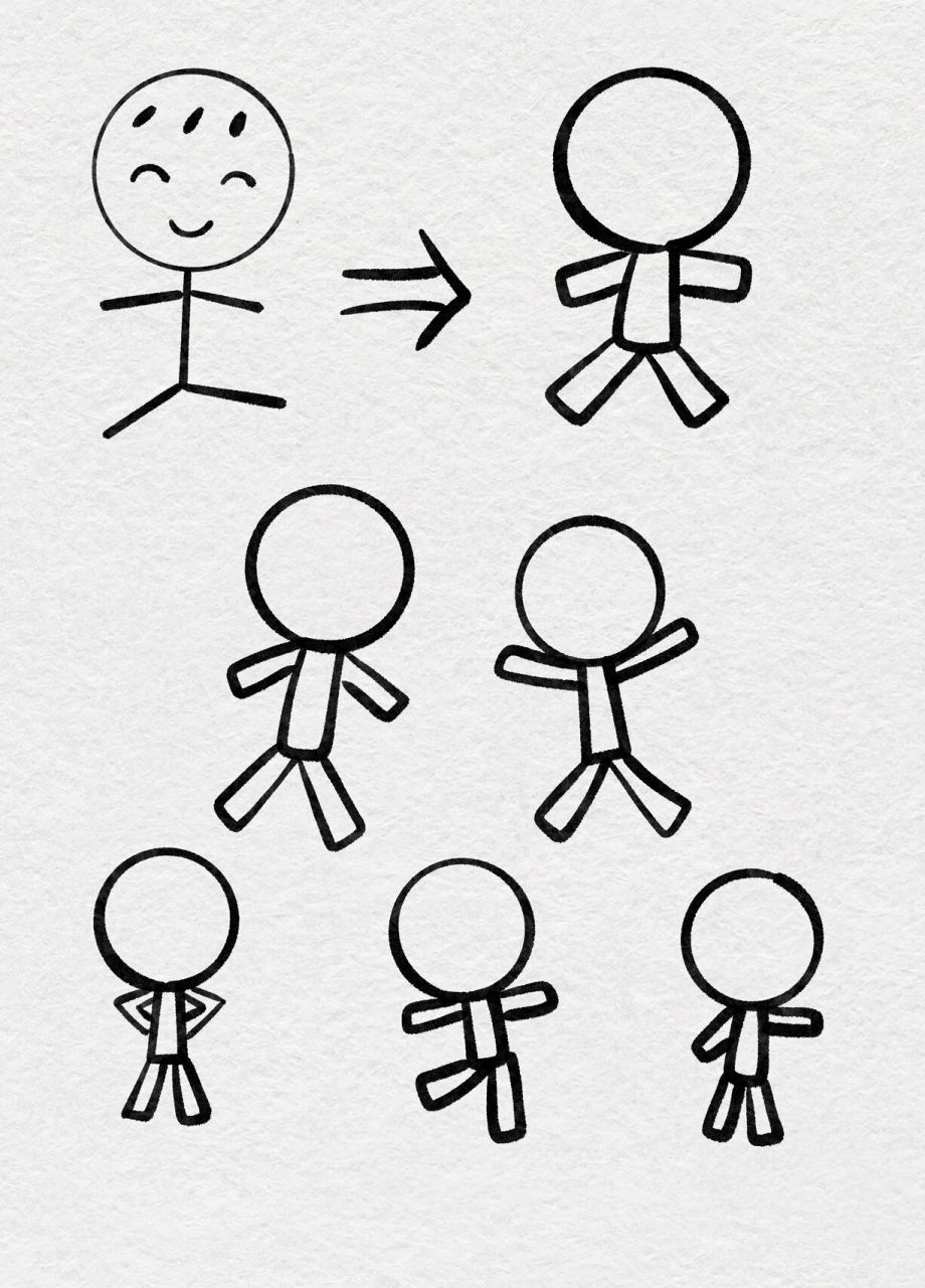 4岁的宝宝一画人就是火柴人,怎么让孩子告别火柴人呢 图三.