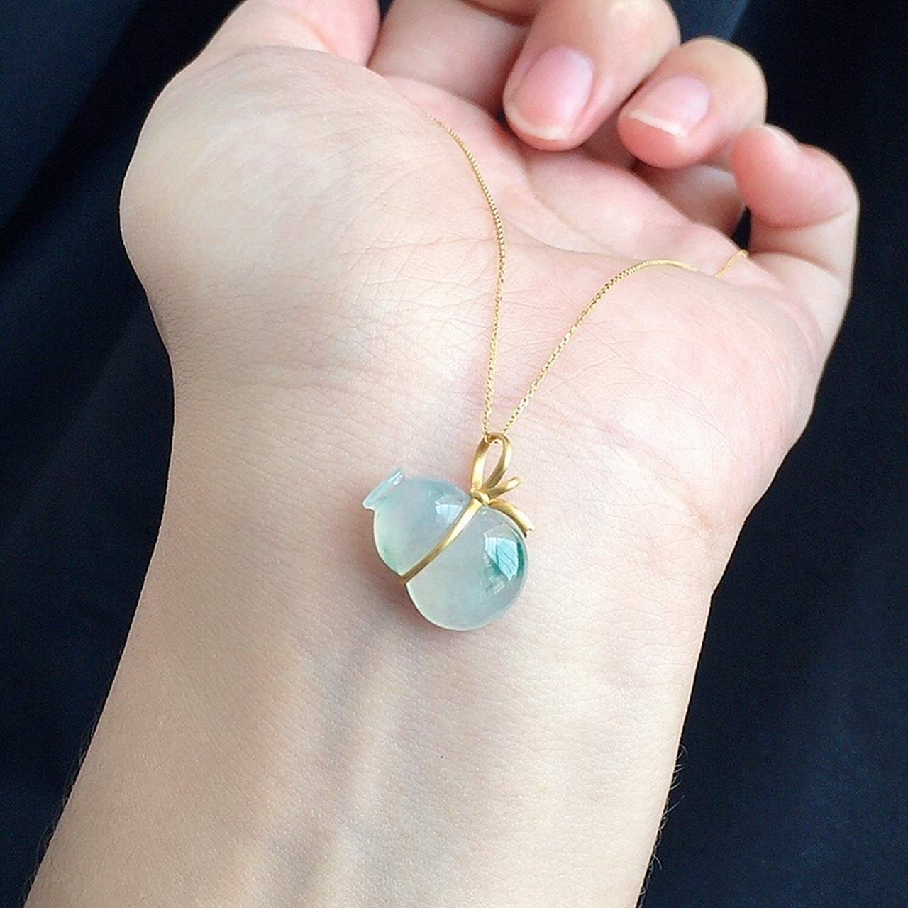 超值种草|原来翡翠小葫芦也可以这样镶嵌 两款翡翠小葫芦 都是翠友在