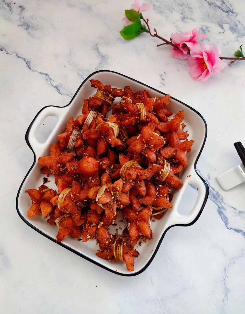 超简单6015巨好吃6015小朋友超爱开花亲亲肠 原料简单,做法