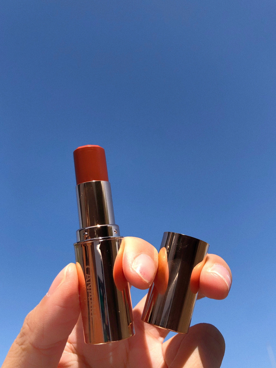 canmake爱心口红95#04! 甜甜的南瓜酱色! 是我心门中的南瓜色了!