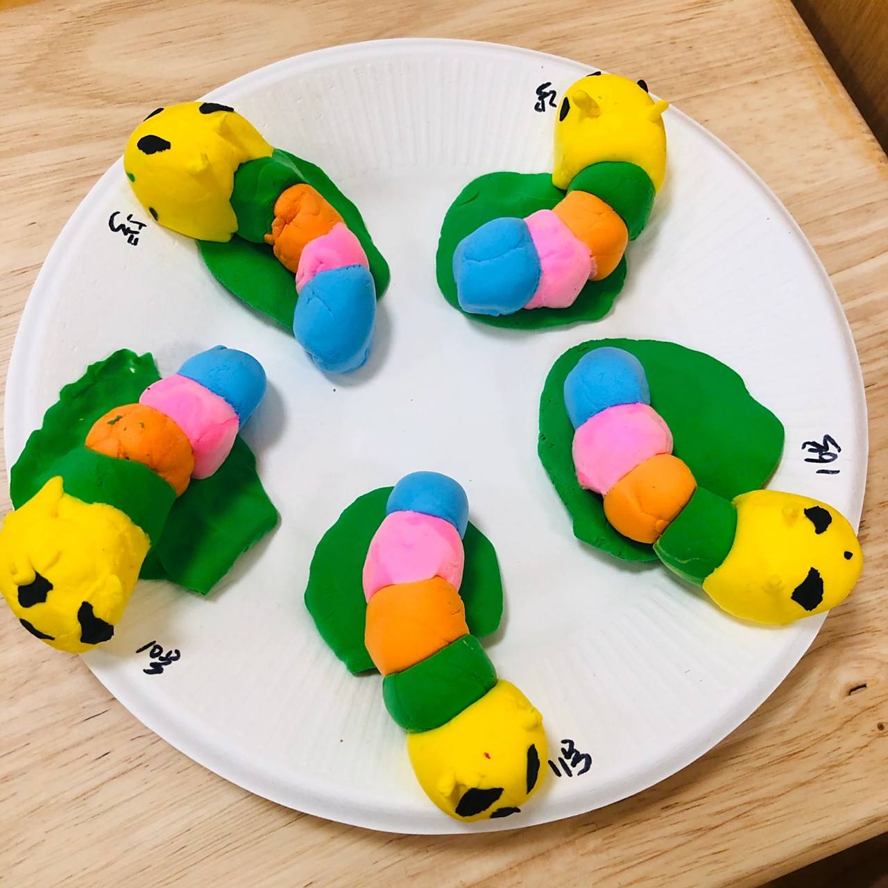 轻泥制作毛毛虫|小班手工|粘土毛毛虫91 春天到啦!