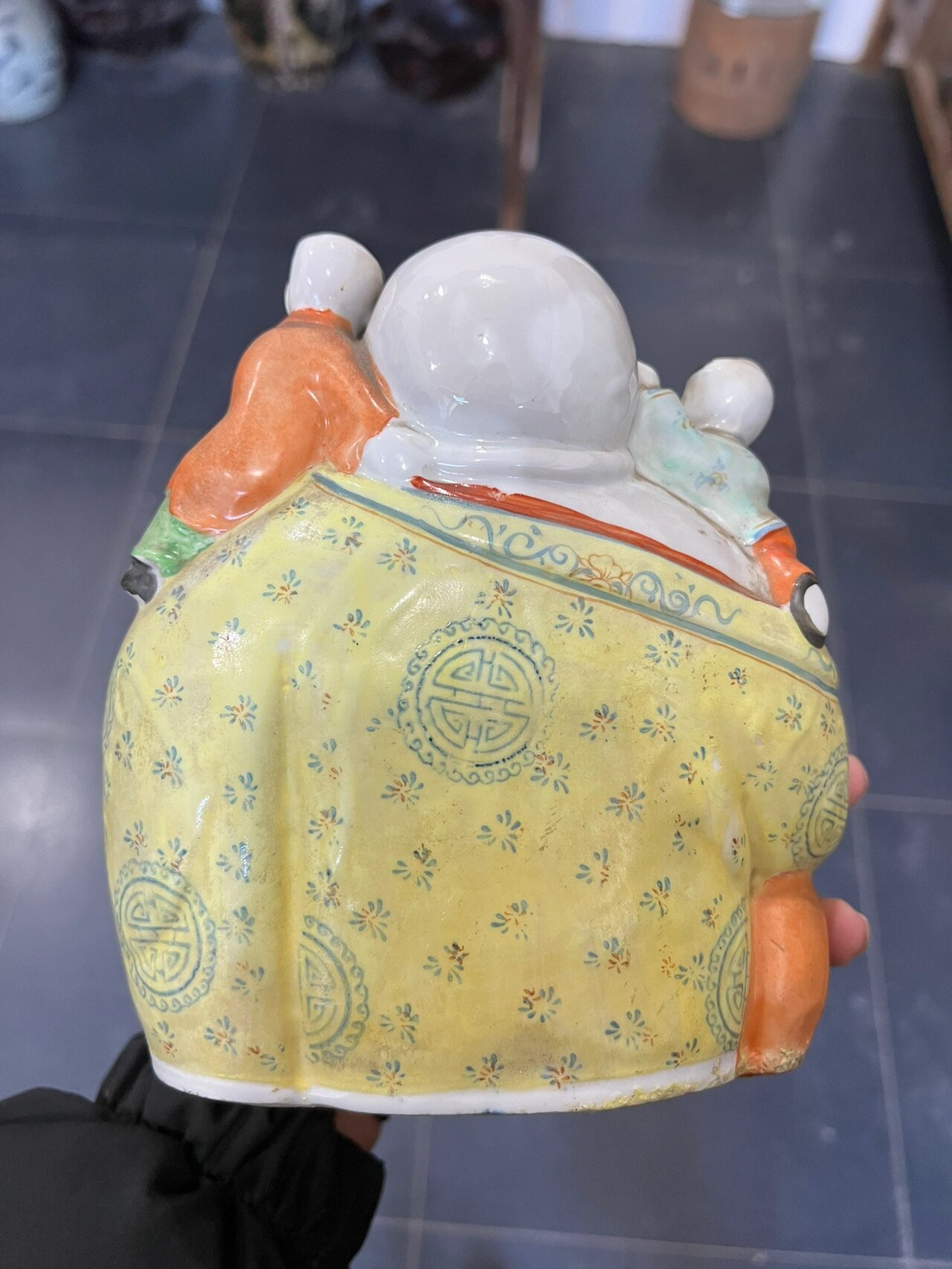 五子登科弥勒佛 五子登科弥勒佛,品相完好,画工精细,全品