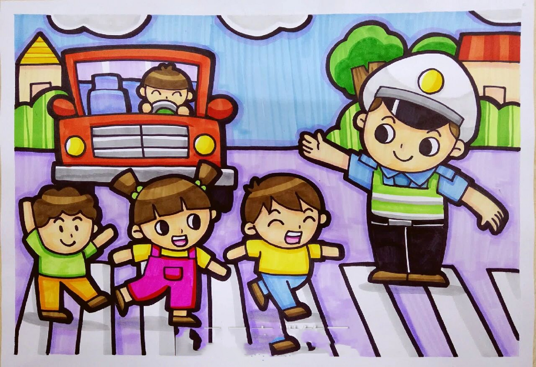 人物 简笔画 蜡笔画 丹尼索 优良美德 原创作者:丹尼索蜡笔画 优秀