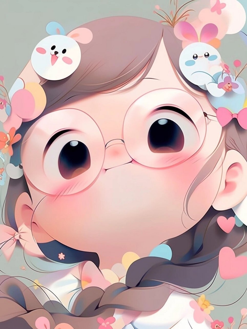 微胖圆脸小美女专属头像709915 圆脸女生都是可可爱爱的吧~ 做