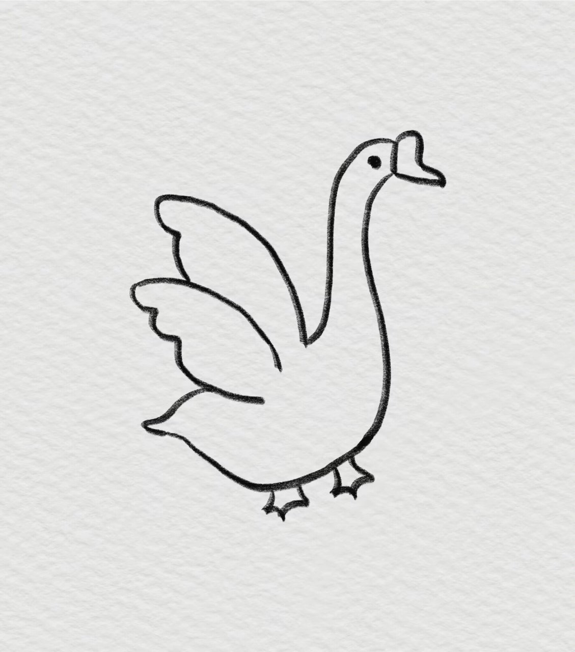 🌸简笔画|鹅鹅鹅曲项向天歌 画一组可爱的鹅 鹅, 鹅,鹅, 曲项向天歌