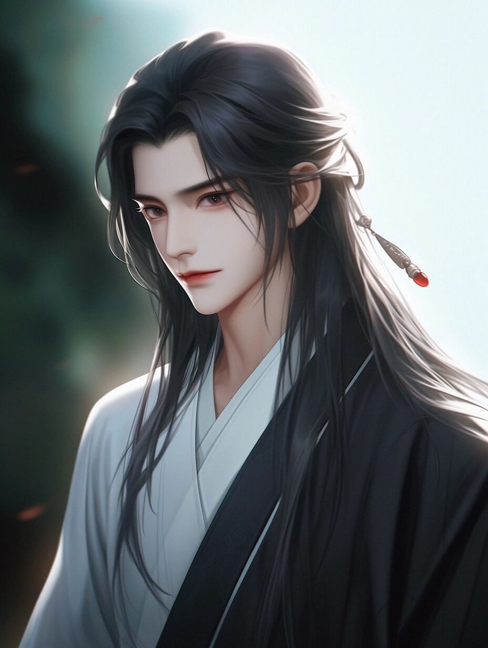 古风青衣美男子·男头·古风头像