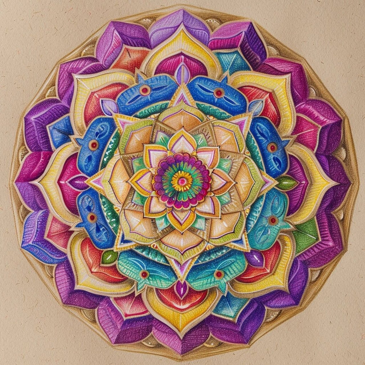 通过绘画曼陀罗,人们可以探索自己的内心世界,表达内心的情感和冲突.