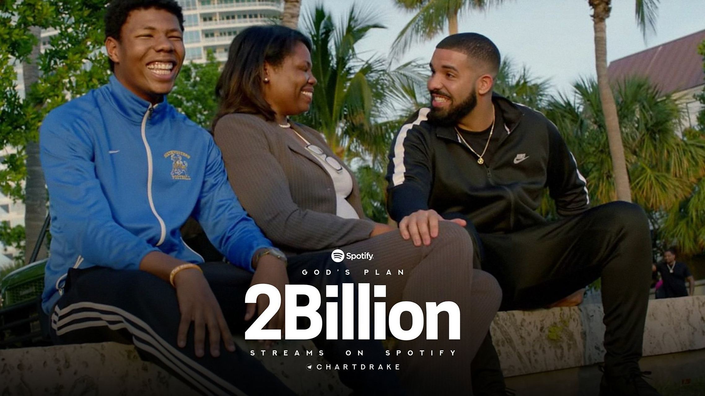 drake单曲《gods plan》在spotify平台播放量突破20亿,这是drake个人