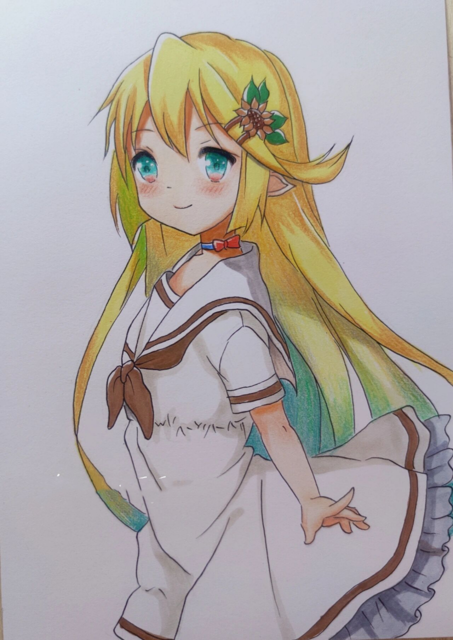 简单动漫人物手绘(附步骤) 今天分享一波比较简单的动