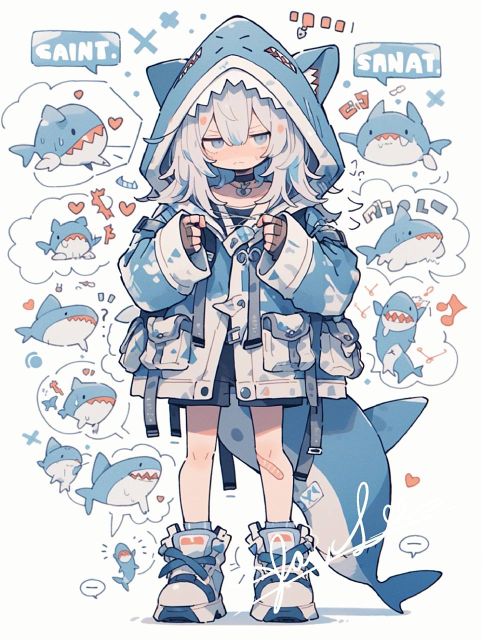 动物拟人 | 鲨鱼男孩 感谢关键词分享 ,主页内容很不错,日常学习根据