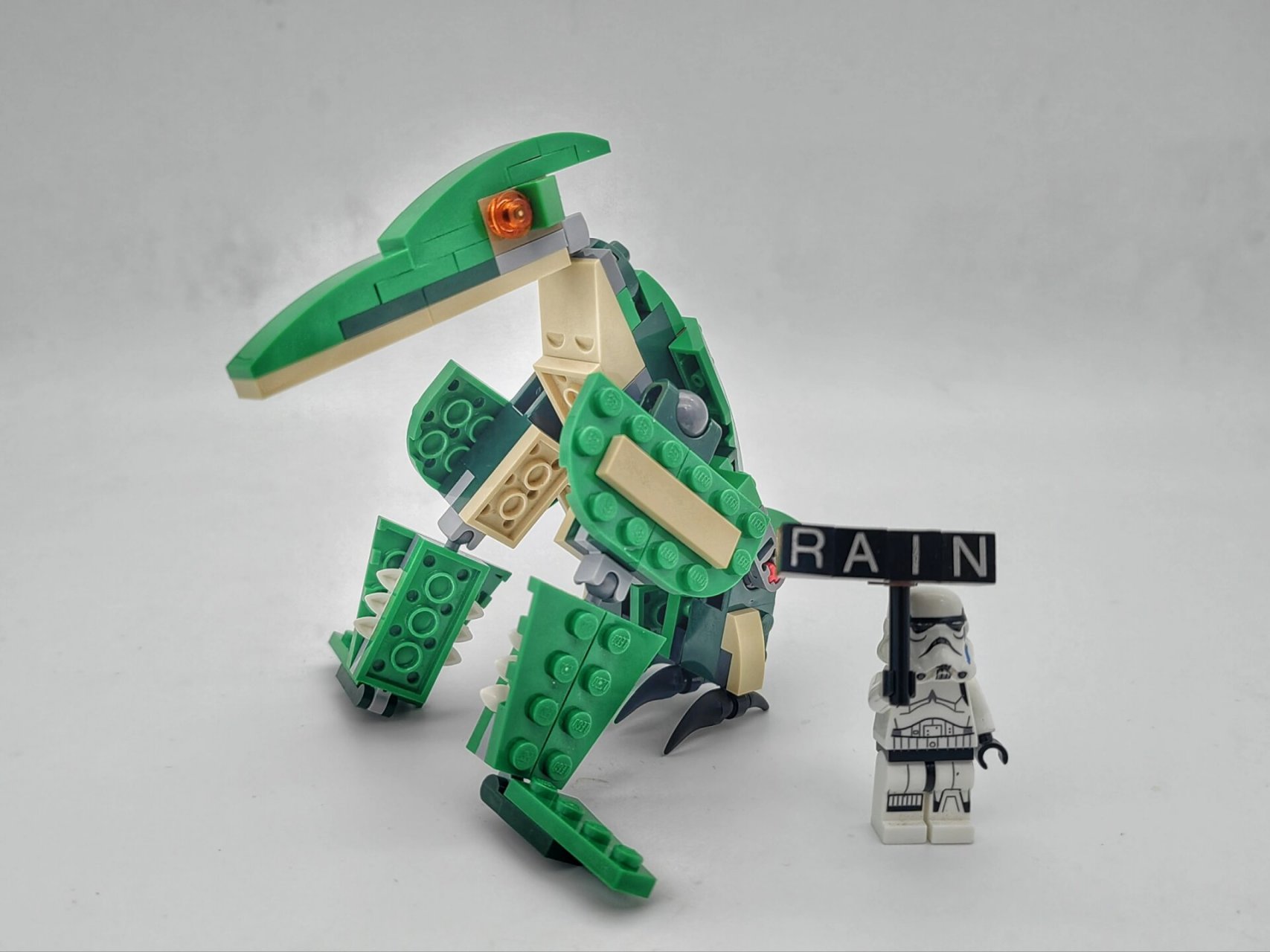 乐高31058霸王龙拼出风神翼龙 31058套内moc风神翼龙 作品名