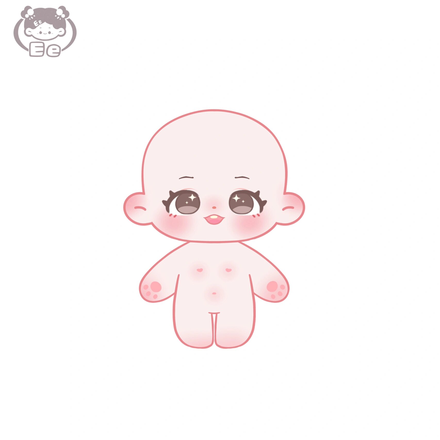 棉花娃娃换装素体素材