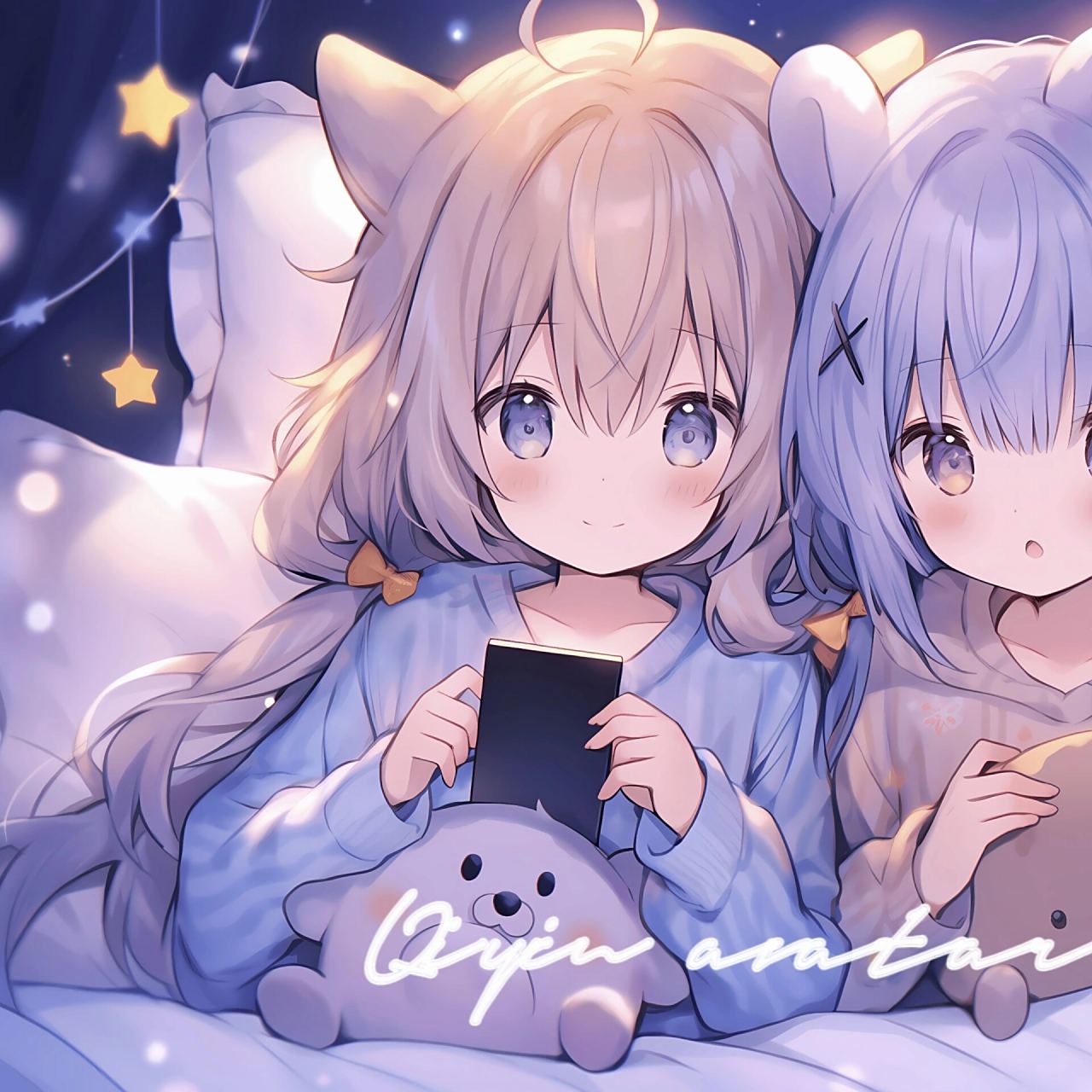 超甜姐妹|可爱闺蜜头像|闺蜜背景