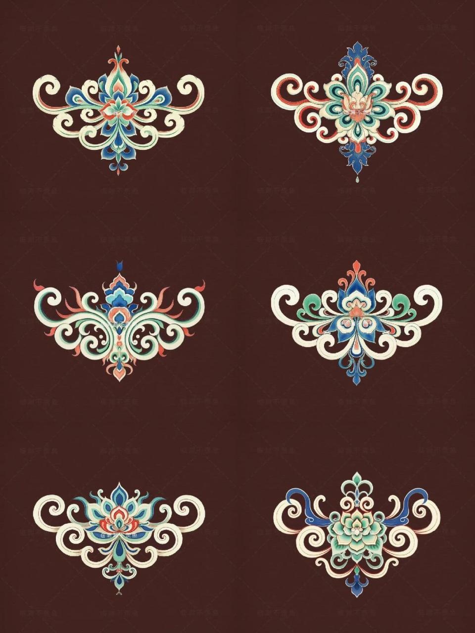 16615起源 卷草纹是魏晋南北朝时期忍冬纹的发展和继续(也有说法