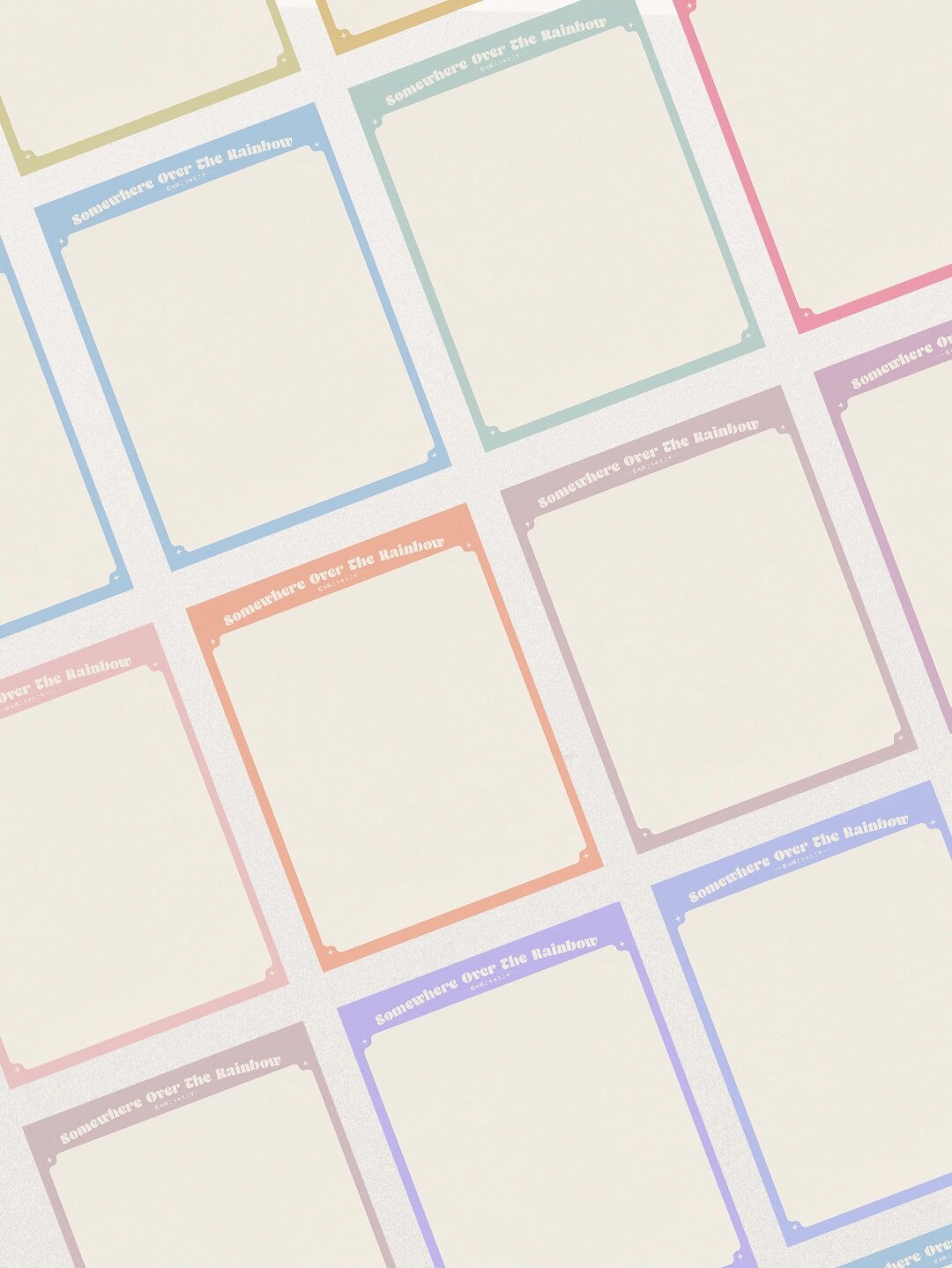 手帐分享丨十二色拍纸本电子手账模板