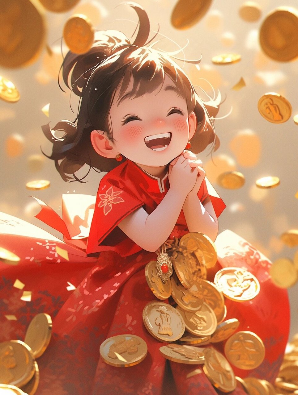 招财头像 | 人生何所求,暴富与自由!