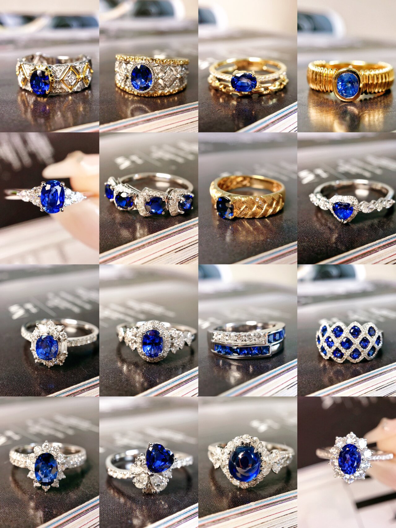 16款宝藏蓝宝石戒指集合大公开!佩戴率高