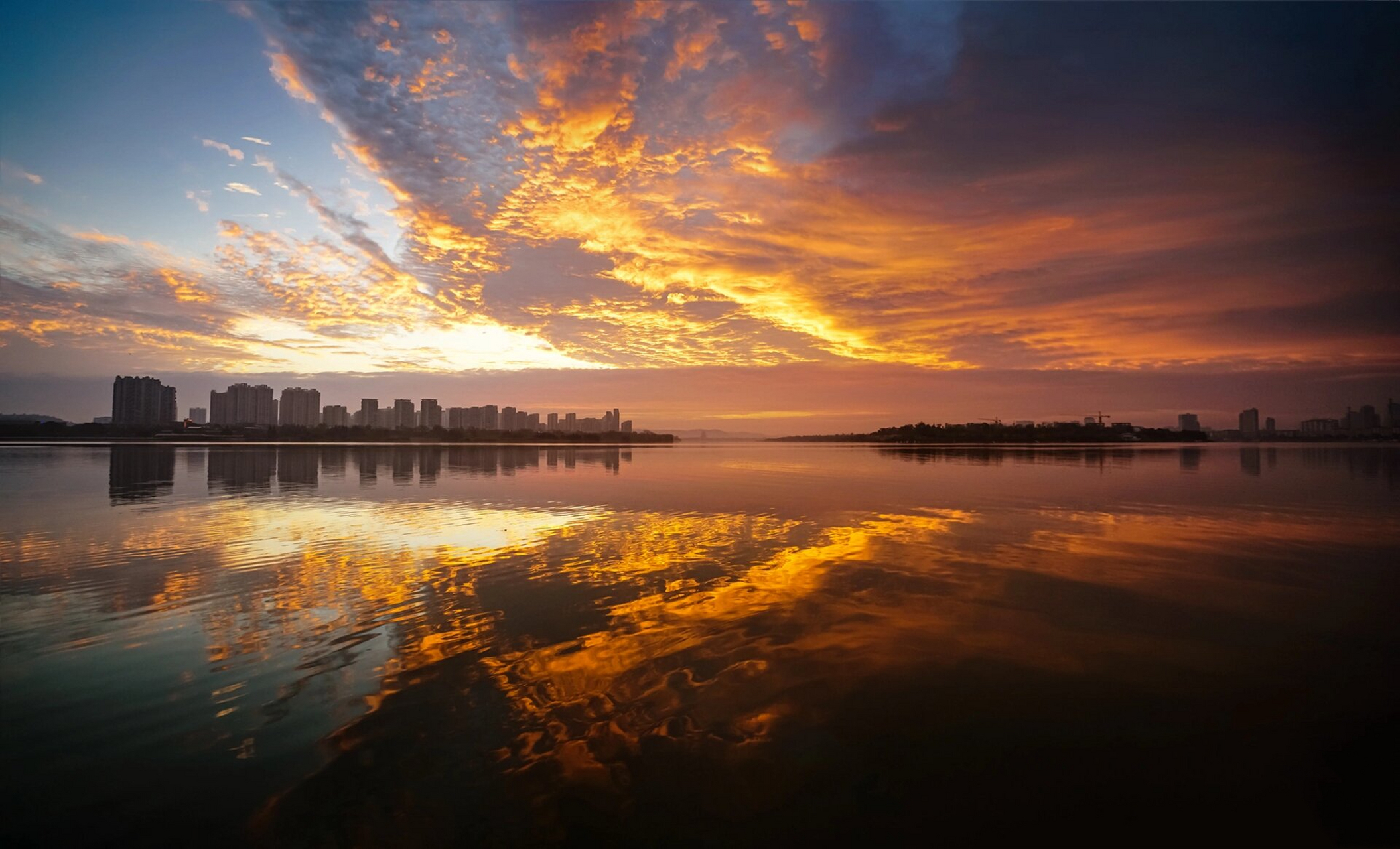 遂宁涪江河 涪江河的早晨